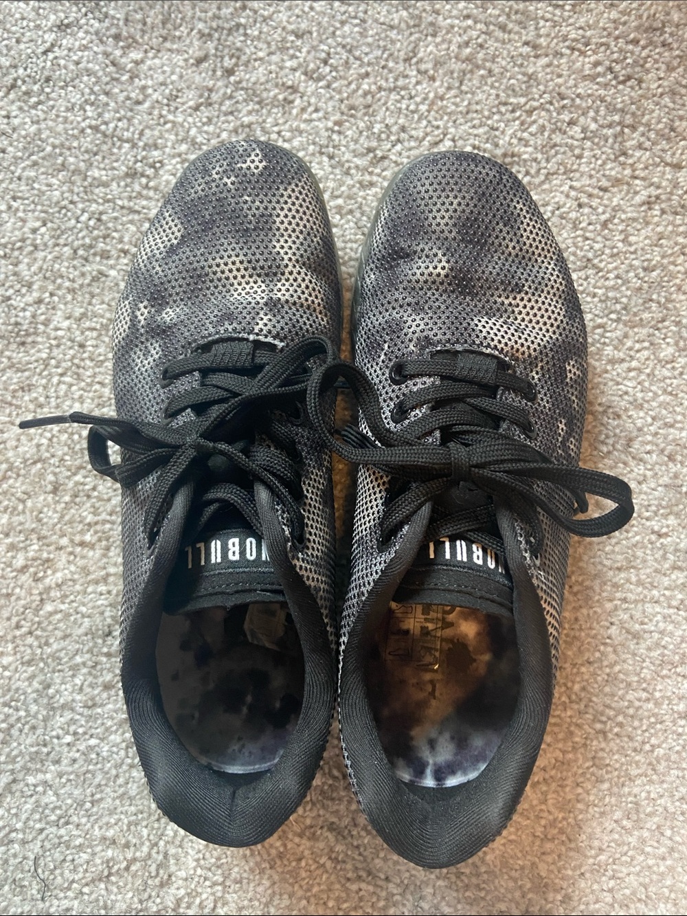 NOBULL Black and Gray Speckled Training Sneakers